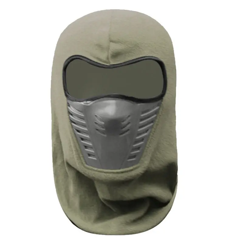 

Winter Warm Outdoor Full Face Masks Balaclava Motorcycle Bike Climb Ski Windproof Head Protector Carbon Filter Thermal Fleece