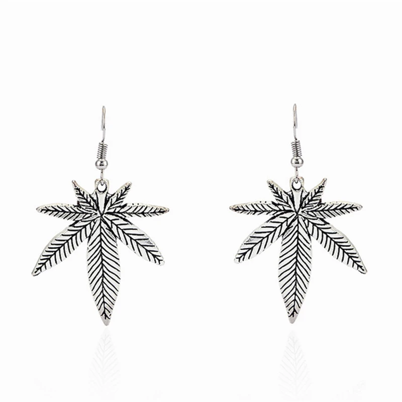 200 пар подвески в виде кленового листа/горшка Листьев Сорняков серьги