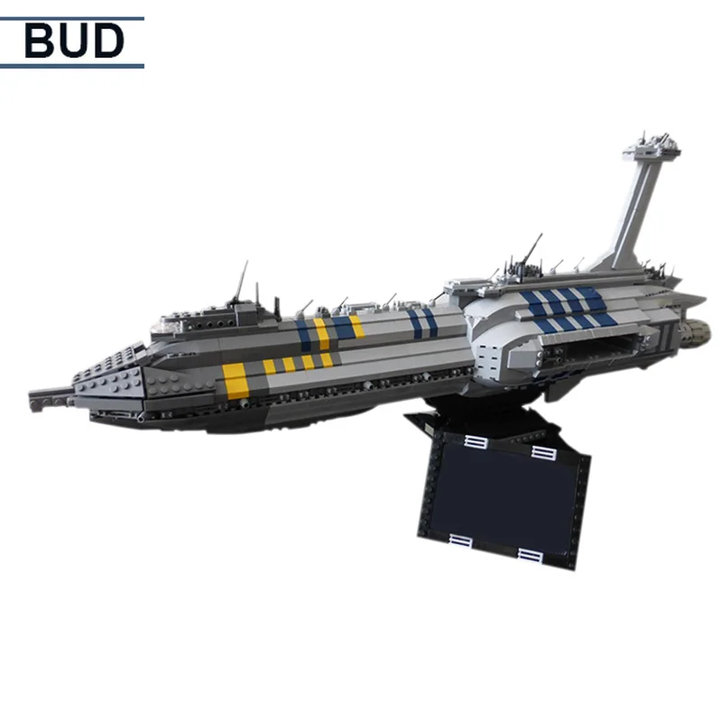 

BUD MOC Interstellarx Small Particle Building Block Series MOC Spaceship Star Destroyer Assembled Toy Model Boy's Birthday Gift