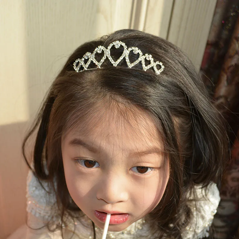 Роскошная Хрустальная корона из страз повязка на голову Принцесса Тиара девушки