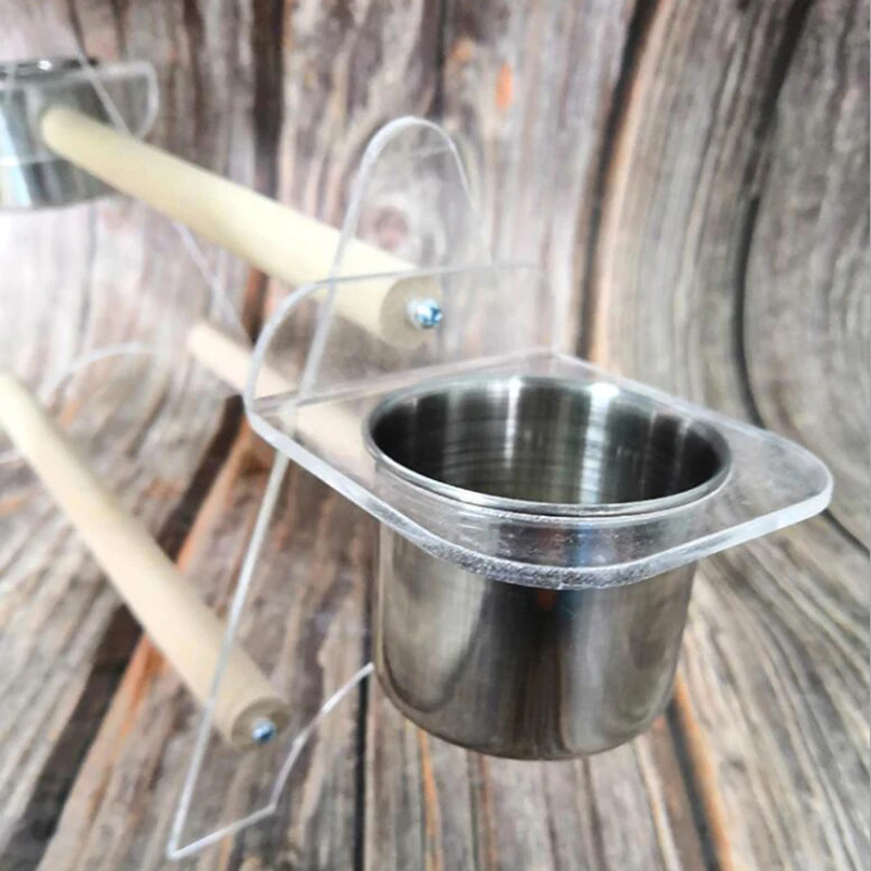 Деревянная игровая подставка и поднос из нержавеющей стали для домашних