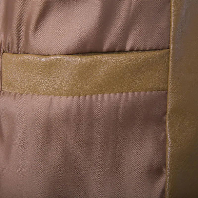 

New PU Leather Blazer Jacket Men Slim Fit Single Button Leather Jacket Fashion Wedding Party Jacket Male Outwear Black Red White