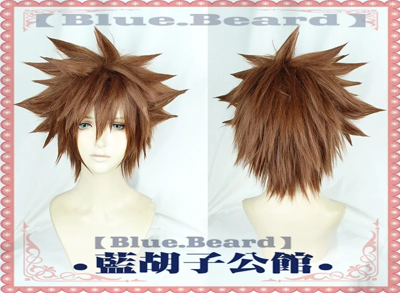 Kingdom Hearts III Aqua Sora kairi Riku terra Аниме косплей парик (Need Styled) + Кепка трек | Тематическая