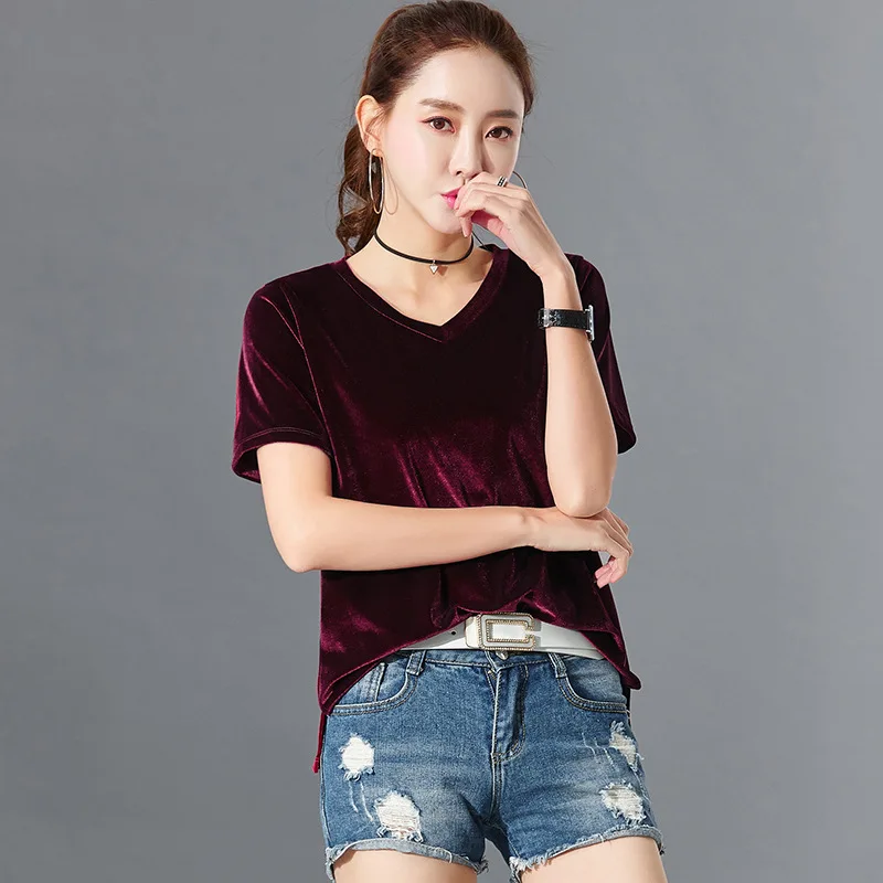 

2019 New Summer Women Shorts Sleeve 100% Cotton Tshirts Fashion Casual Ladies Tshirts M-XXL