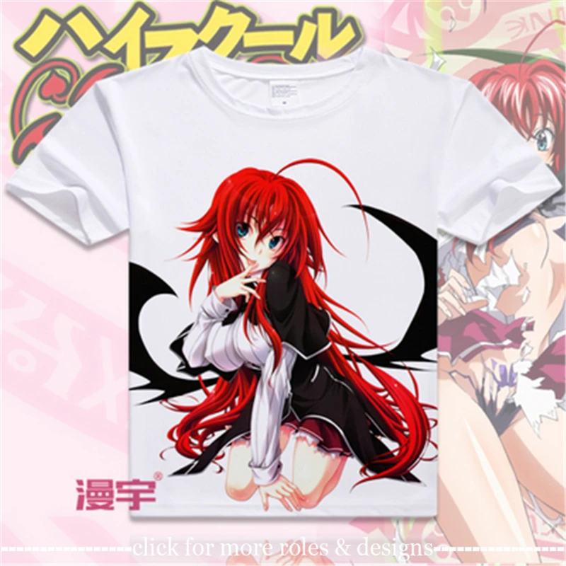 Косплей Костюм для старшей школы DxD Akeno Himejima ткань унисекс футболка с коротким