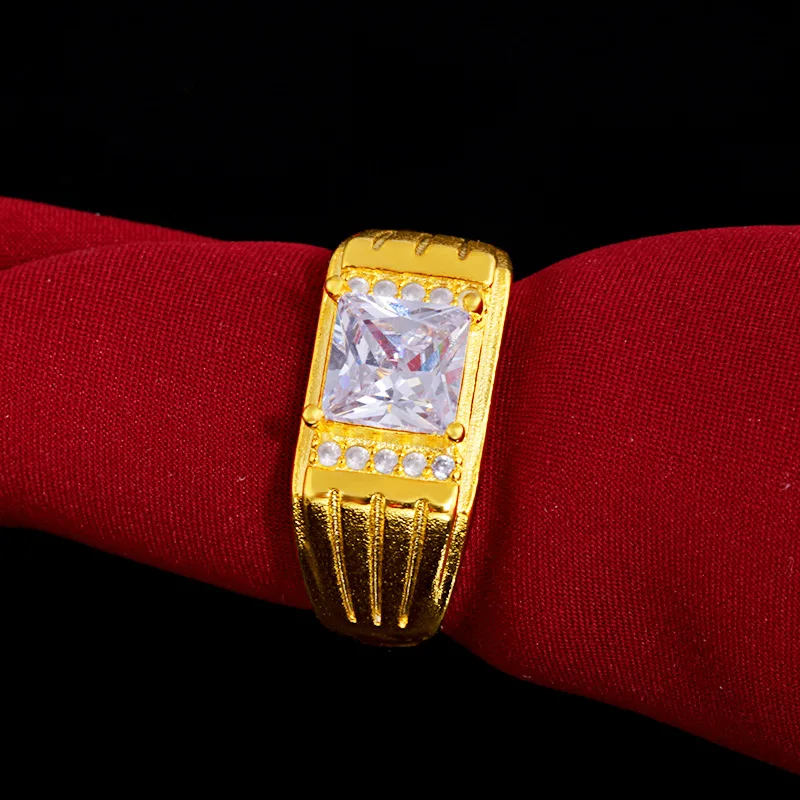 

14K yellow Gold Not Fade Diamond Ring for Women Men Fine Natural Gemstones Anillos Mujer Bizuteria Wedding 14k Gold Jewelry Ring