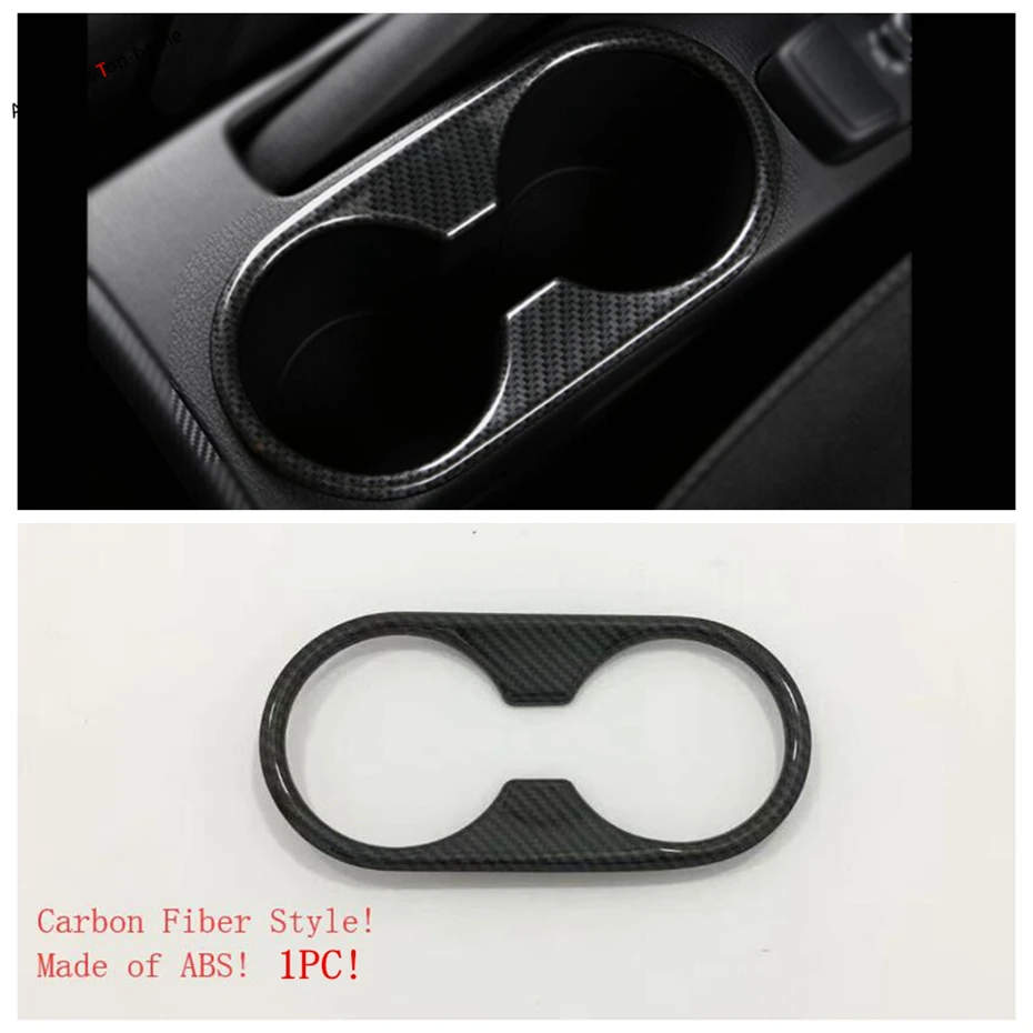

Yimaautotrims Carbon Fiber Look Interior Refit Kit Steering Wheel / Cup Holder / Air AC Cover Trim For Mazda 2 Demio 2015 - 2019