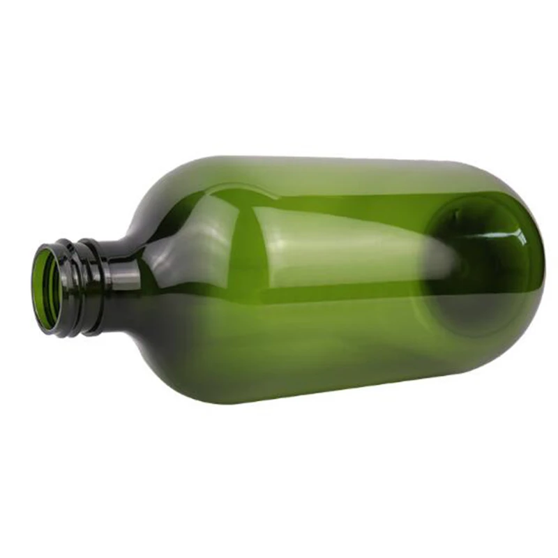 Пустая зеленая пластиковая бутылка для лосьона 10 шт./лот 500 мл с насосом жидкого