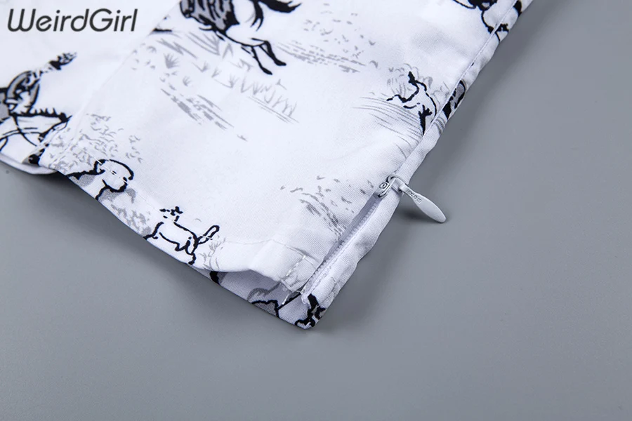Weirdgirl женская футболка с принтом модные элегантные топы с квадратным вырезом и коротким рукавом-бабочкой, новые летние футболки Harajuku femme