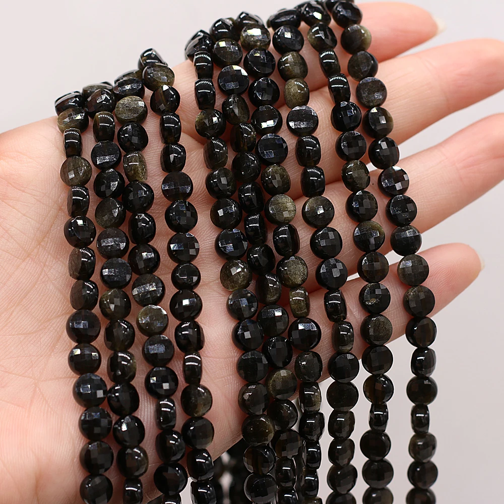 

Hot-selling Fine Natural Stone Semi-precious Stone Faceted Beaded Oblate High-quality Jewellery for Making Necklace Bracelet