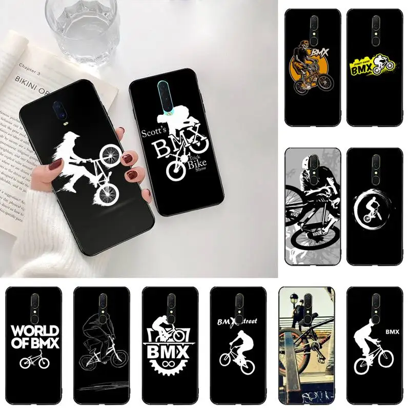 HPCHCJHM BMX Bike Экстремальный Спорт мягкий силиконовый черный цвет для Oppo A5 A9 2020 Reno2 z