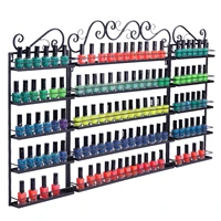 5 tier metal nail polish display organizer wall rack holder nail art display perfect for nail salon home use beauty shops
