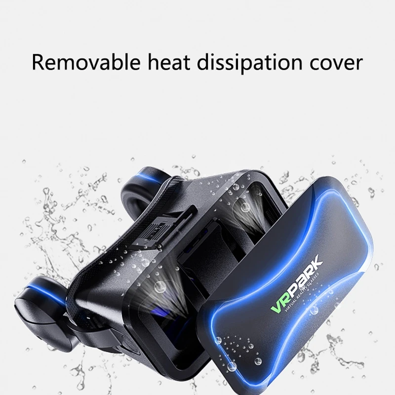 

VRPARK VR Virtual Reality Glasse with Controller 3D VR Headset for iPhone Android Smartphone 4.5-6.7 Inch