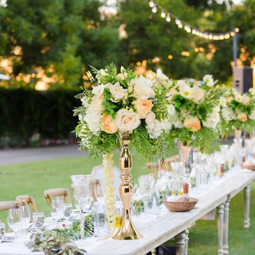 Золотые подсвечники/подставка 50 см/32 см ваза для цветов/подставка металлический