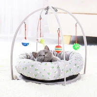 new pet accessories for sleeping comfortable cute cat bed play basket keep warm mat tray goods home coziness cat house mascotas