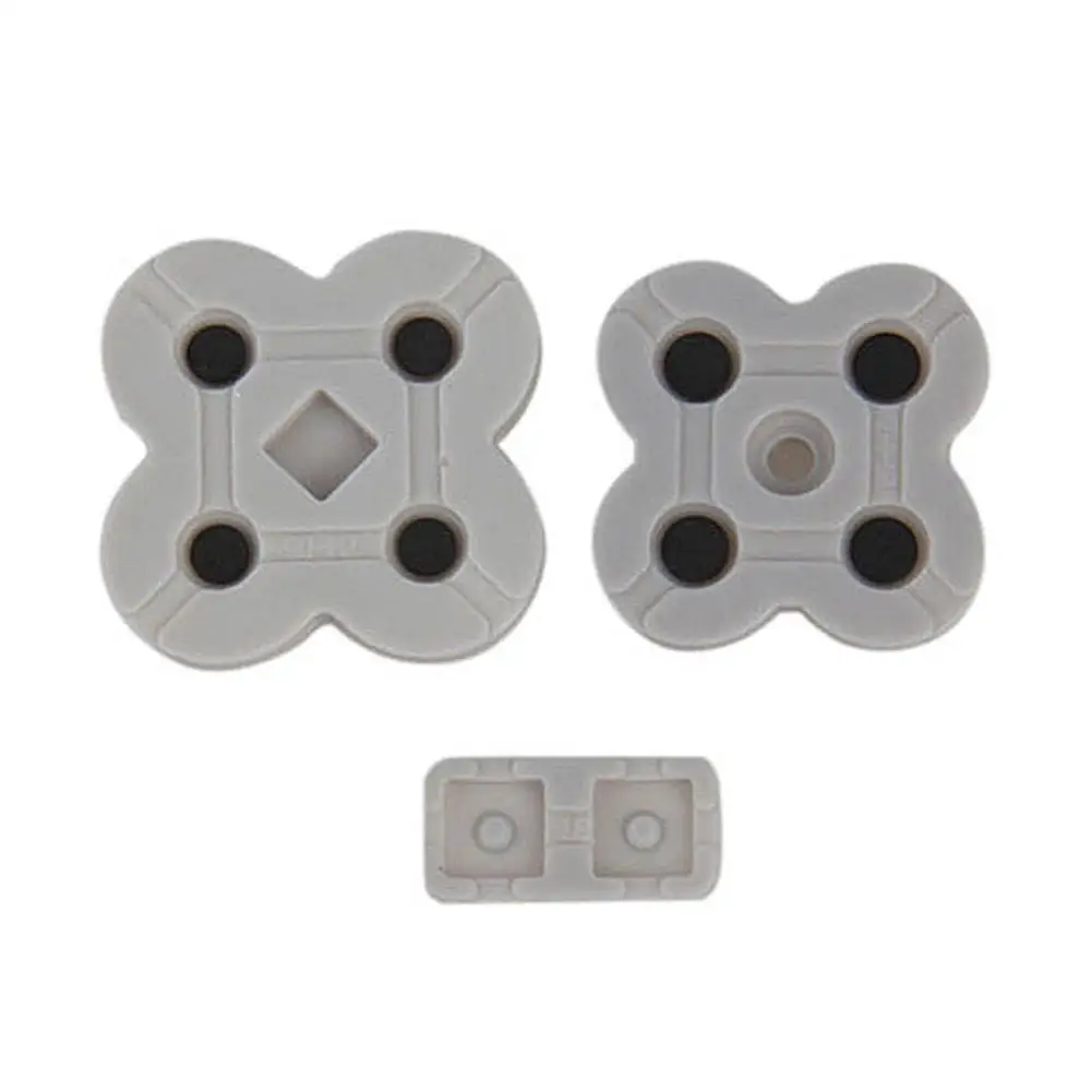 3Pcs Controller Gamepad Replacement Conductive Rubber Silicone Button Pad Keypad Repair Parts Accessories Nintendo DS Lite NDSL