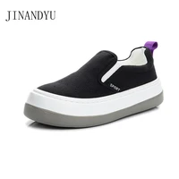 canvas platform vulcanize shoes lady slip on shoes for women sneakers canvas flats shoes women chunky sneakers fashion loafer