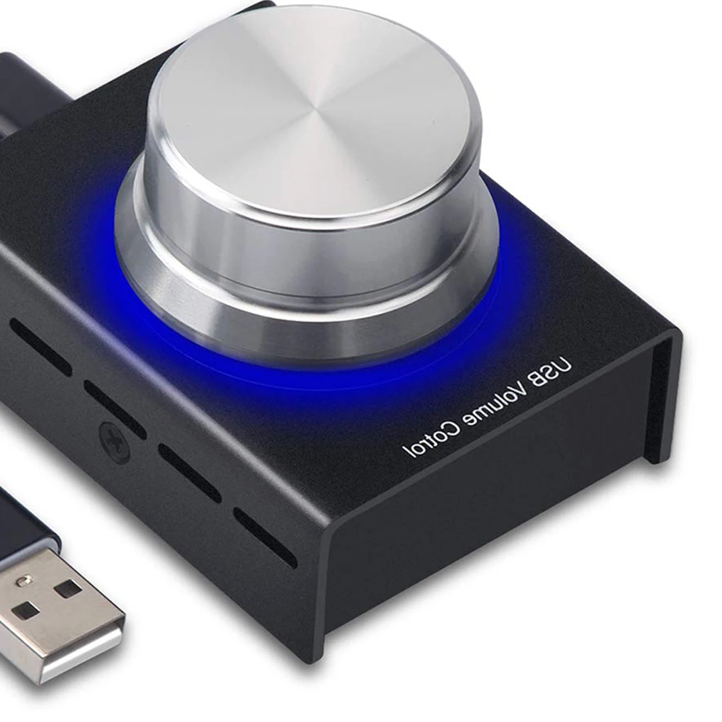 USB ручка управления громкостью, металлический регулятор громкости звука, USB кабель, один ключ, регулятор громкости, USB тюнер