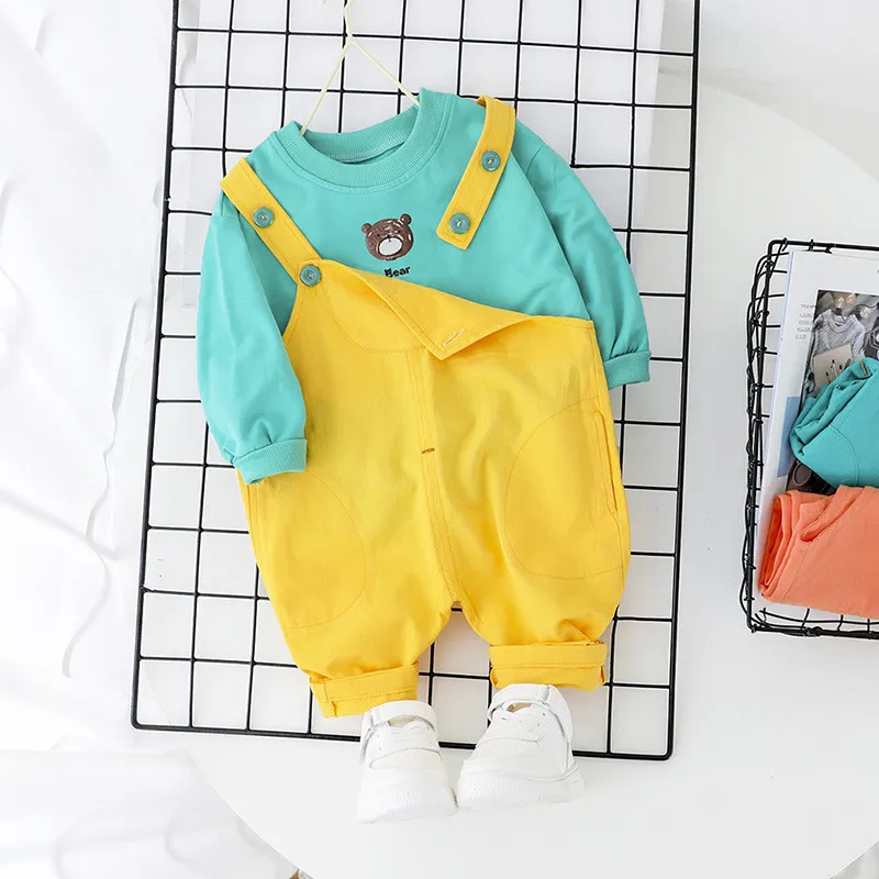 Комплект одежды из 100% хлопка для мальчиков от 0 до 5 лет новинка 2020 года весенний