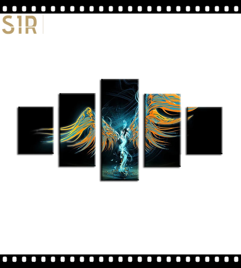 

Плакаты из аниме-фильмов, настенное искусство, 5 шт., Картина на холсте, плакаты, картины, домашний декор, гостиная, HD печатный плакат, настенн...