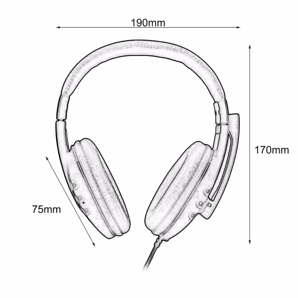 

Universal Laptop PC Computer wired Headphone Stereo Music Gaming Headband Headset With Microphone Mic Earphone 3.5mm Jack
