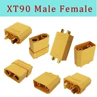 10 пар, штекеры XT90, штекеры, женские штекеры, штекеры типа банан с золотым покрытием, штекеры для радиоуправляемых аккумуляторов Lipo, детали для игрушек сделай сам