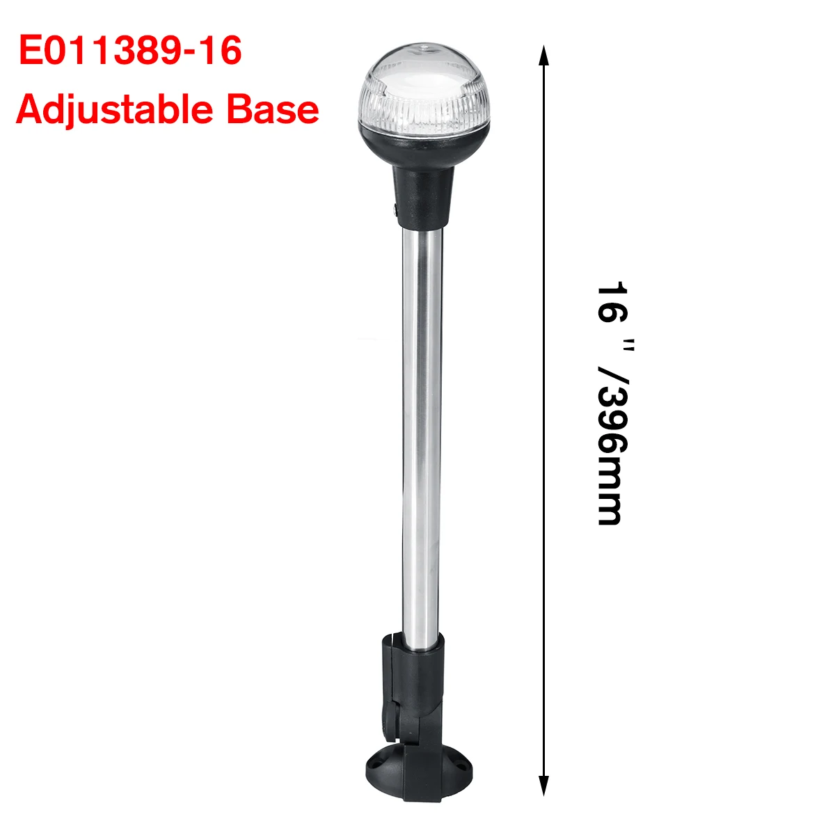 E011389 396mm Светодиодный навигационные огни для яхты короче якорь задние габаритные огни 12В 23/39/63 см Pactrade Морской для парусного спорта световой сигнал - Цвет: E011389 396mm