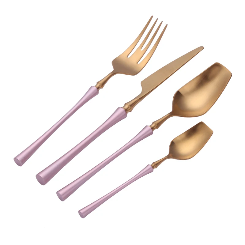 Посуда Нержавеющая сталь набор столовых приборов 4 шт. Кухня Ножи столовая ложка