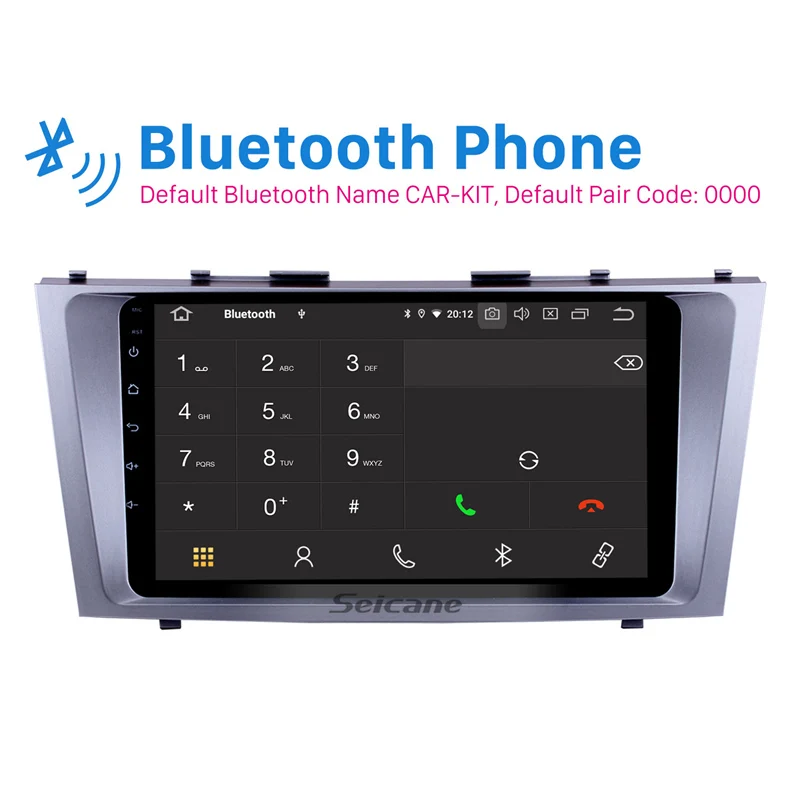 Seicane 9 дюймов Android 9,0 HD 1024*600 Автомобильный gps мультимедийный радио Navi плеер для 2007 2008 2009 2010 2011 Toyota CAMRY поддержка 3g