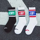 Спортивные хлопковые носки для мужчин и женщин, носки-трубы с надписью, рэп тренд Харадзюку, носки для скейтборда, Корейская улица, Европа и Америка