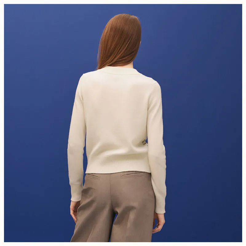 2019 зимний женский вязаный свитер с рождественским принтом пуловеры желтый