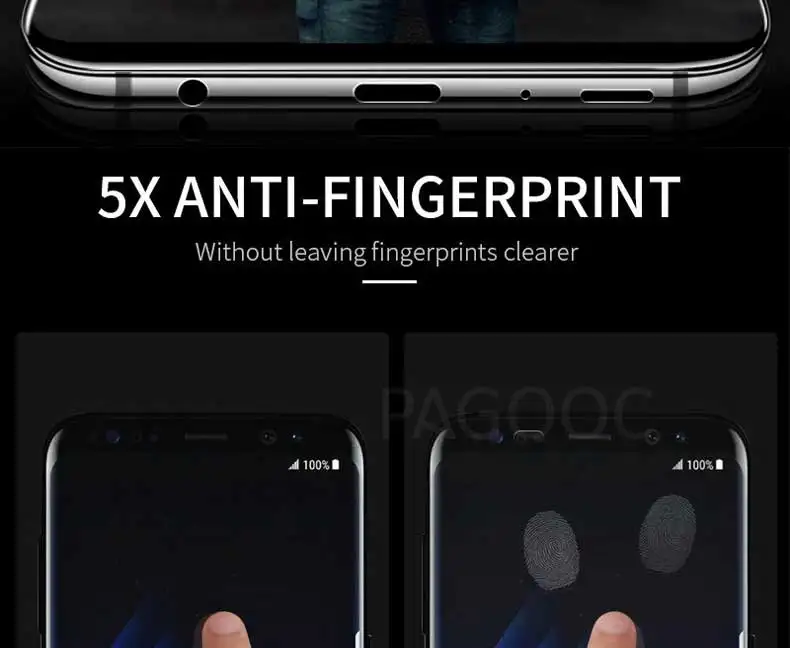 100D полностью изогнутое закаленное стекло для samsung Galaxy S9 S8 Plus Note 9 8 Защитная пленка для экрана samsung S7 S6 Edge S9