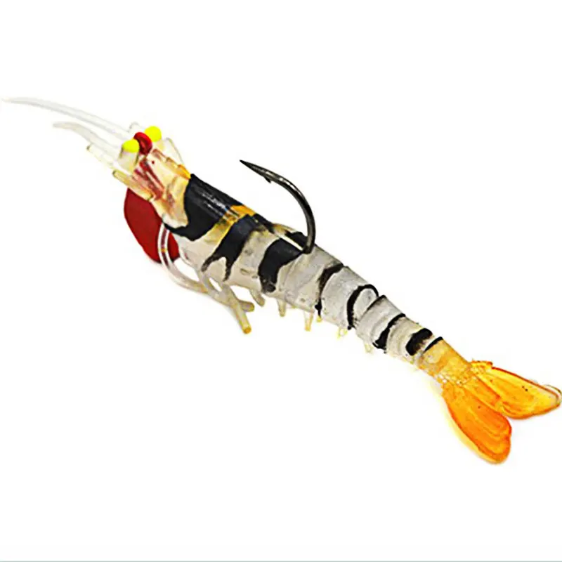 Мягкая рыболовная приманка в виде креветок из термопластичной резины 1 шт. 5 см/7