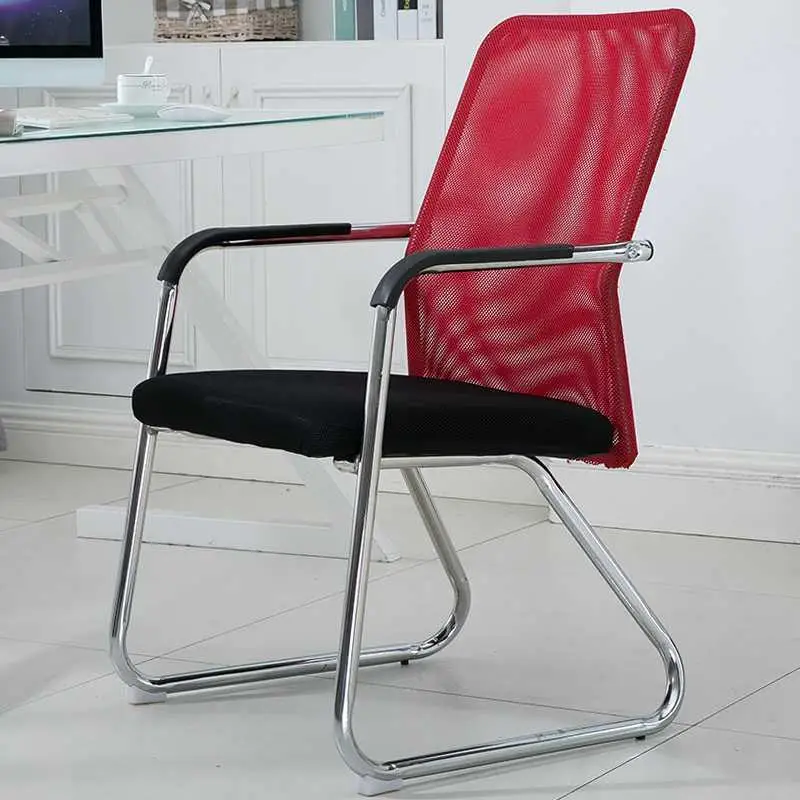 

Computer Chair Household Comfortable Bow Conference Office Chair Netcloth Chair Simple Office Chair Backrest Chair