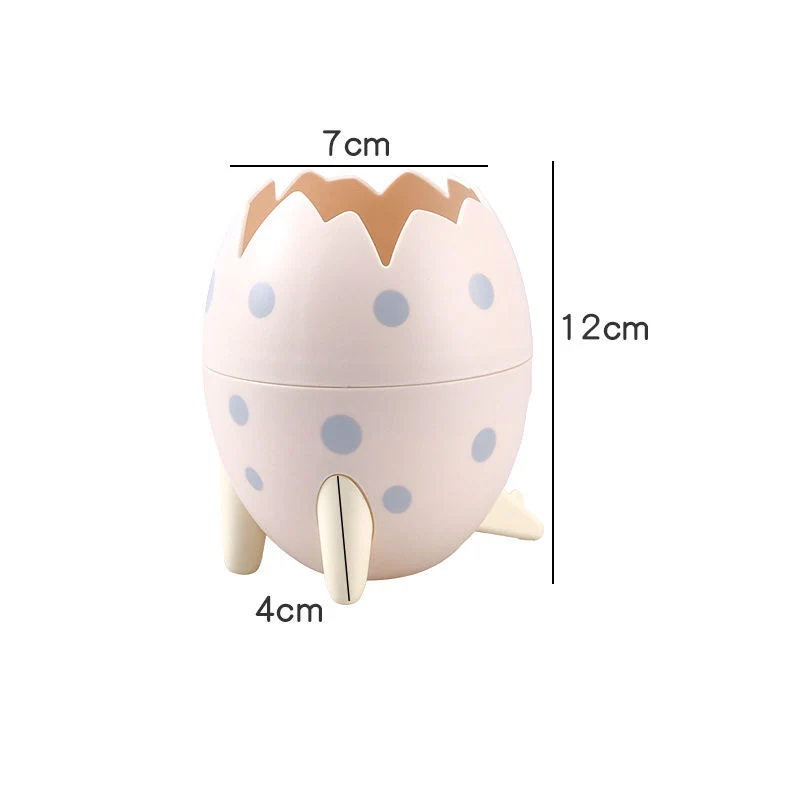 

Desktop Storage Box Pen Holder Makeup Brush Organizer Eyebrow Pencil Glasses Dinosaur Egg Storage Bucket Fashion Cartoon Tripod