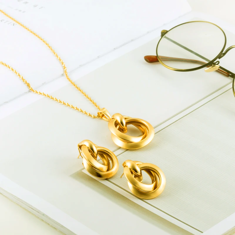 Серьги золотого цвета модные ювелирные изделия 2020 Суданские/нигерийские женские