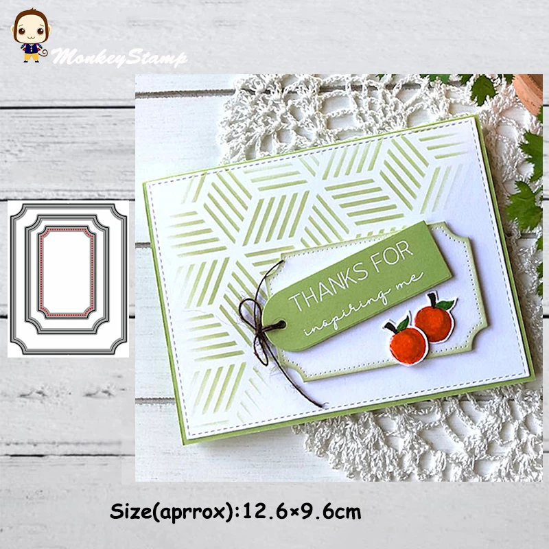 Обезьянка зубчатая рамка металлические штампы трафареты для сделай сам