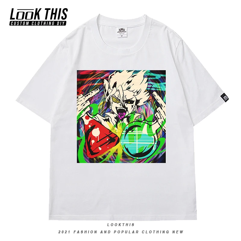

Harajuku Anime Dr STONE 2021 Summer Tee Loose Shirt Male O-Neck T Shirt Mens Street Cool Graphic Tops Men Oversized T-shirt