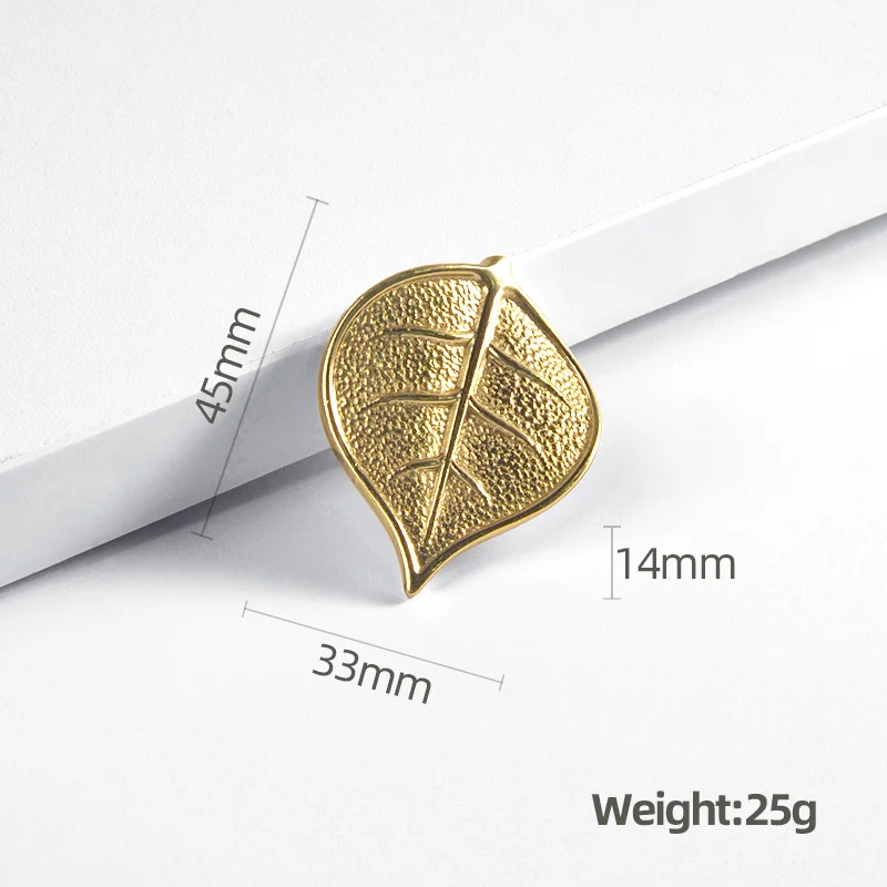 Латунь мебельные ручки в форме цветка листа тянет однотонные золотистые круглые