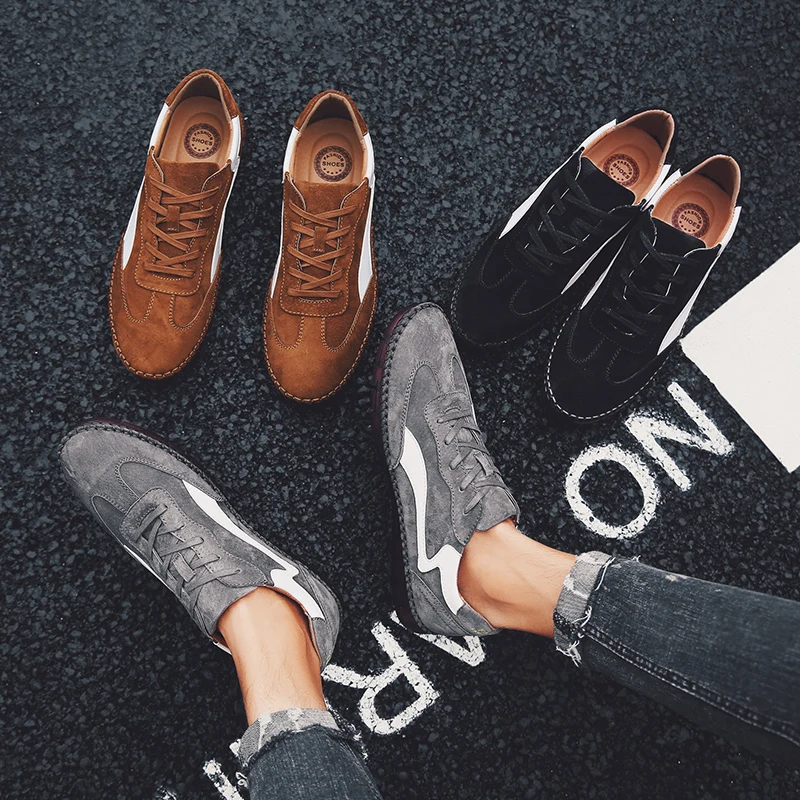 2019 г. обувь Agan мужская повседневная в стиле ретро модные низкие туфли на плоской