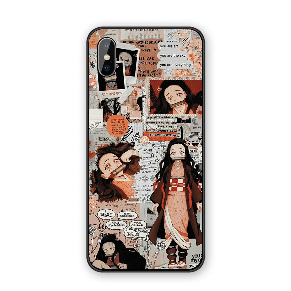 Kamado Nezuko Kimetsu no Yaiba Demon Slayer Силиконовый ТПУ чехол для телефона для iphone XR X XS MAX 5 5S 6 6S 7 8 Plus - Цвет: 11988