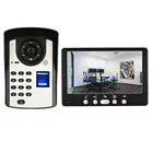 Видеодомофон, 7 дюймов, дверной звонок, цветная клавиатура TFT, камера домашней безопасности, монитор IP55, система ночного видения, видеодомофон