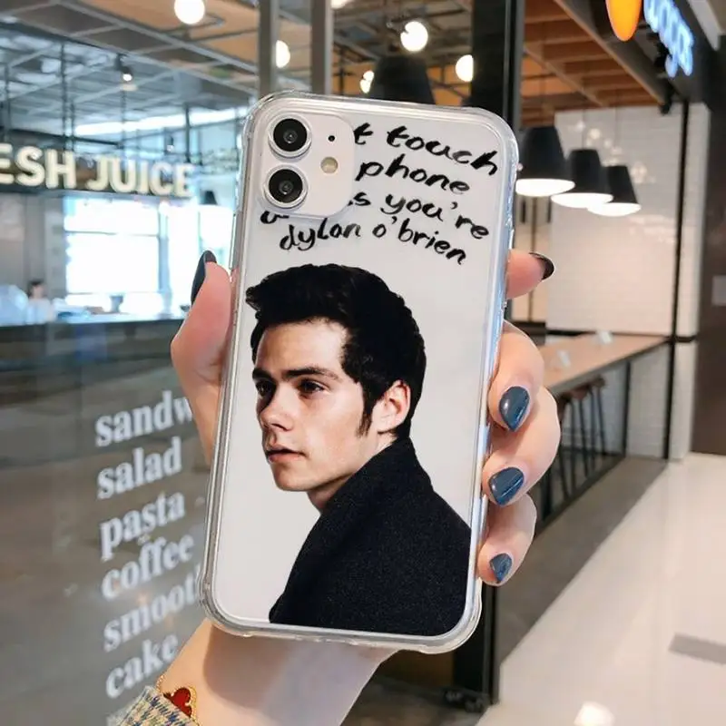 

Hot Teen Wolf Dylan O'Brien Phone Case Transparent for iPhone 11 12 mini pro XS MAX 8 7 6 6S Plus X 5S SE 2020 XR