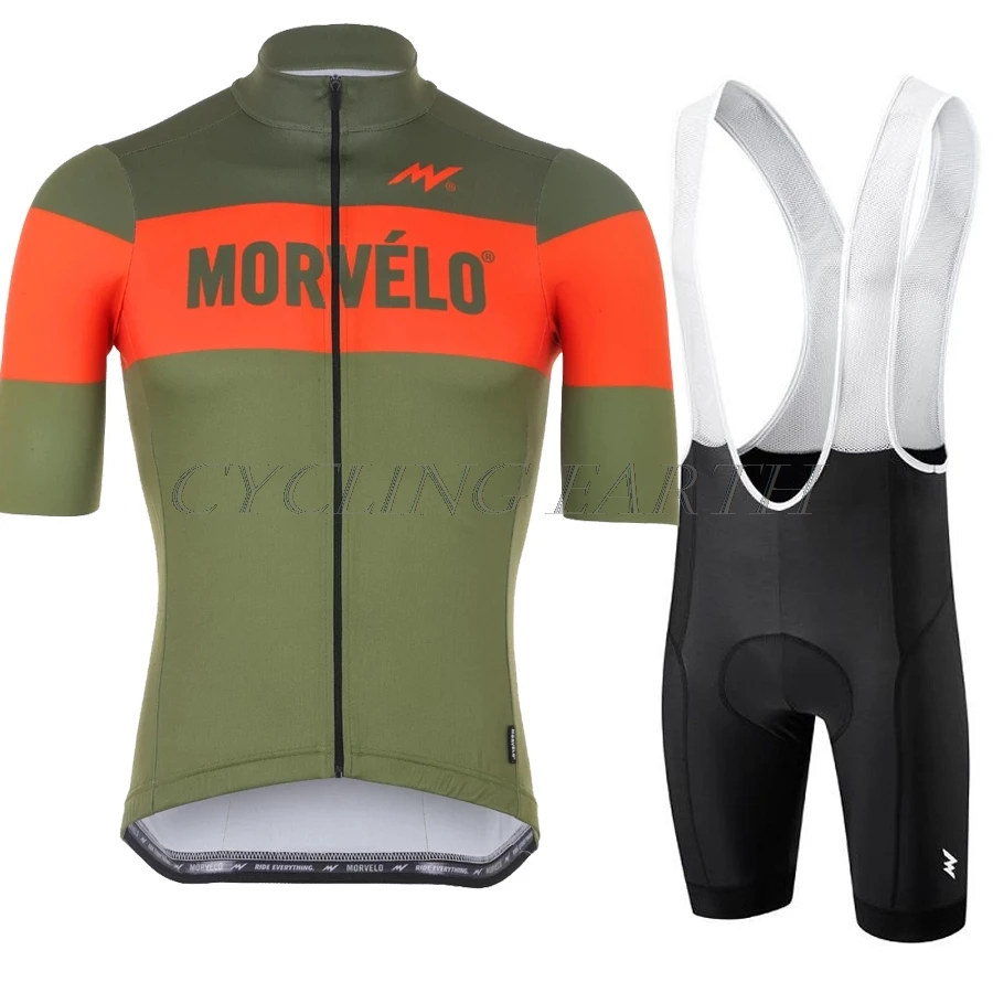 

2019 Morvelo Men Summer Suit Cycling Jersey Set Uniform Maillot Ropa Ciclismo Bike Clothing Bicycle Wear Sport Clothes