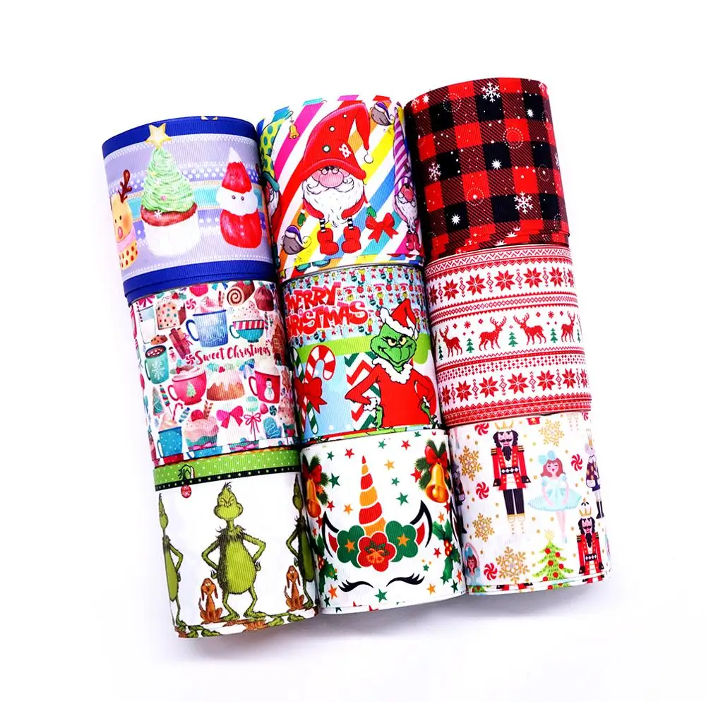 Бесплатная доставка 50 ярдов мультфильм печатных grosgrain ленты 33043 | Дом и сад