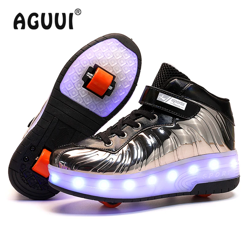 Детей роликовых коньках обувь с Led светильник детская пижама состоящая из одного