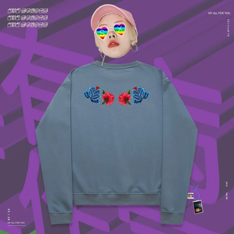 Пуловер с круглым вырезом и принтом в стиле рэп уличная одежда moletom китайская