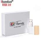 SHANDIAN свадебная фотография Пользовательский логотип Деревянный Кристалл Деревянный USB 2,0 64 ГБ 32 ГБ 16 ГБ 4 ГБ версия флеш-накопитель
