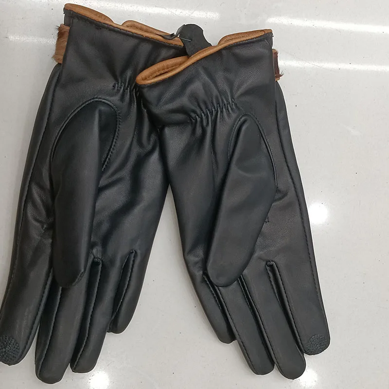 Перчатки женские из натуральной овечьей кожи теплые зимние |