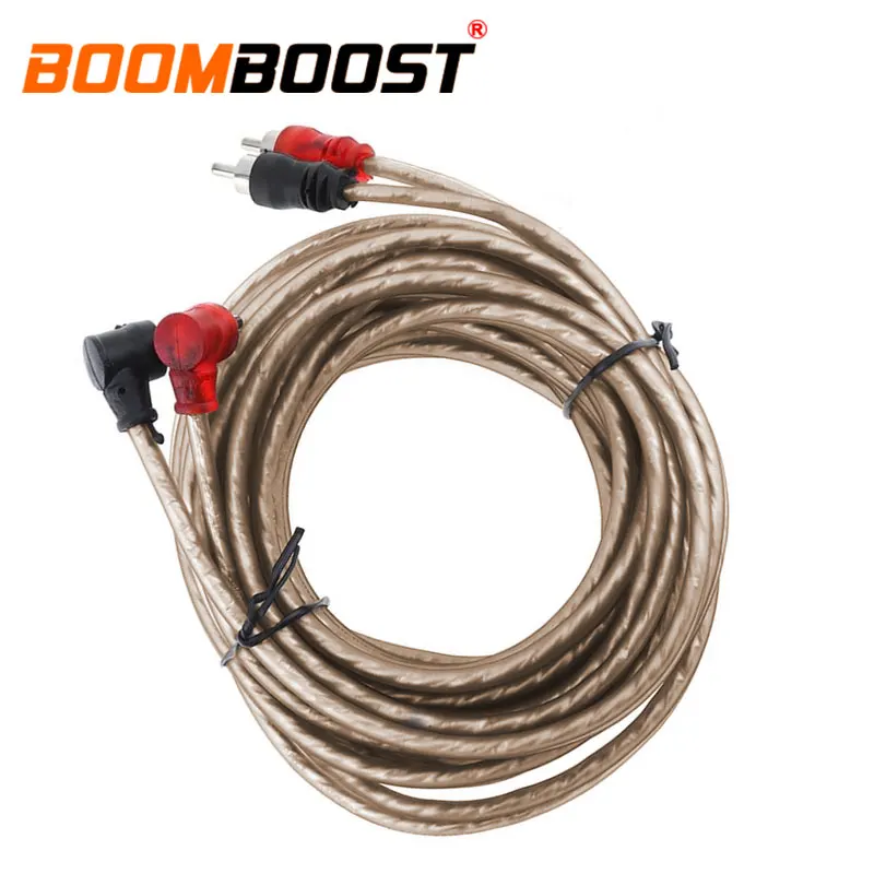 Коричневый фотоусилитель витая пара 5 м Чистый медный автомобильный аудиокабель